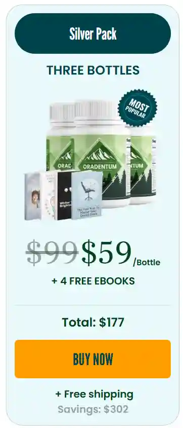 oradentum price 3 bottle for $59